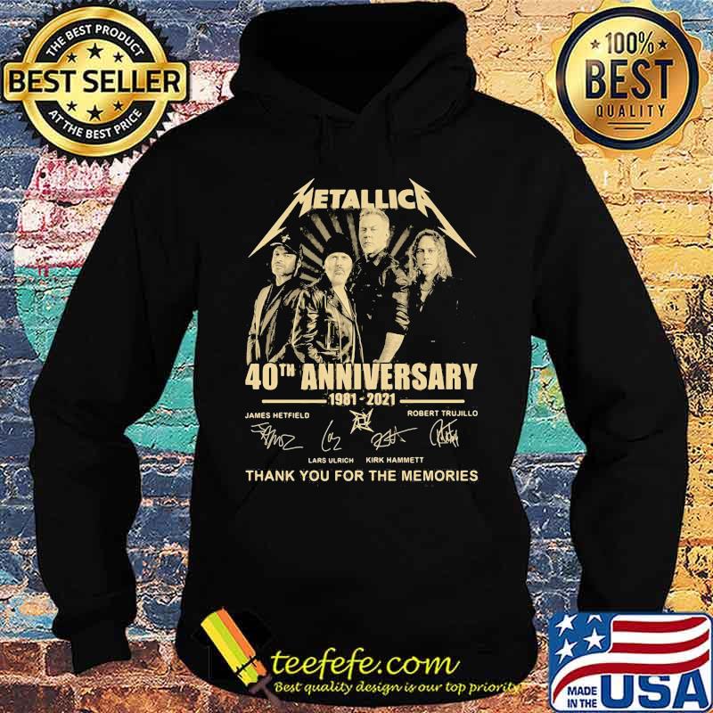 Metallica 40th Anniversary Thank You For The Memories Signature Shirt Hoodie Metallica 40th Anniversary Thank You For The Memories Signature Shirt Hoodie
