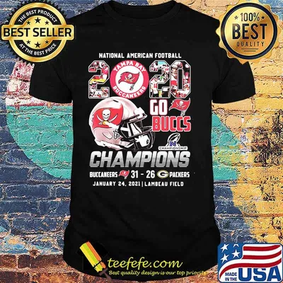 National American Football 2020 Tampa Bay Buccaneers Go Buccs Champions Shirt