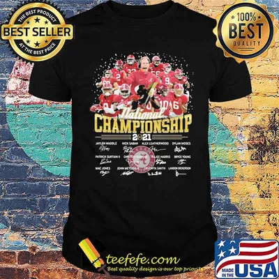 National Championship 2021 Alabama Crimson Tide Signature Shirt