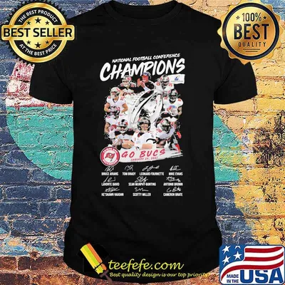 National Football Conference Champions Go Bucs Signature Tampa Bay Buccaneers Shirt