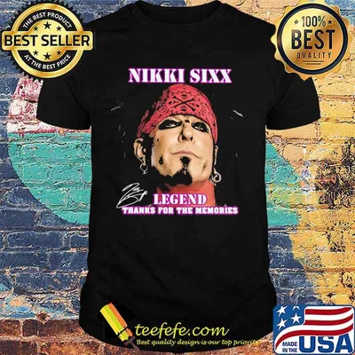 Nikki Sixx Legend Thanks For The Memories Signature Shirt