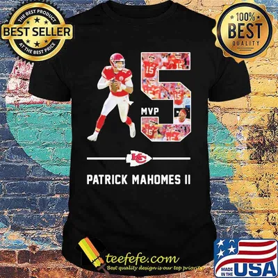Number Five Patrick Mahomes Signature Kansas City Chiefs Shirt