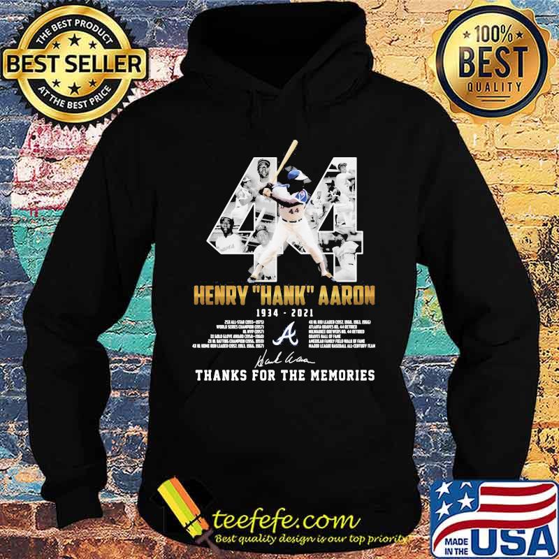 Number Forty Four Herry Hank Aaron Thank You For The Memories Chiefs Shirt Hoodie Number Forty Four Herry Hank Aaron Thank You For The Memories Chiefs Shirt Hoodie