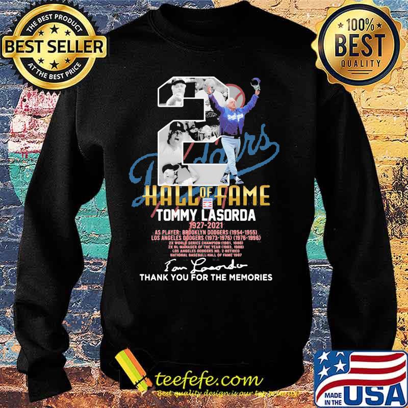 Number Two Hall Of Fame Tommy Lasorda Football Dodgers Shirt Sweater Number Two Hall Of Fame Tommy Lasorda Football Dodgers Shirt Sweater