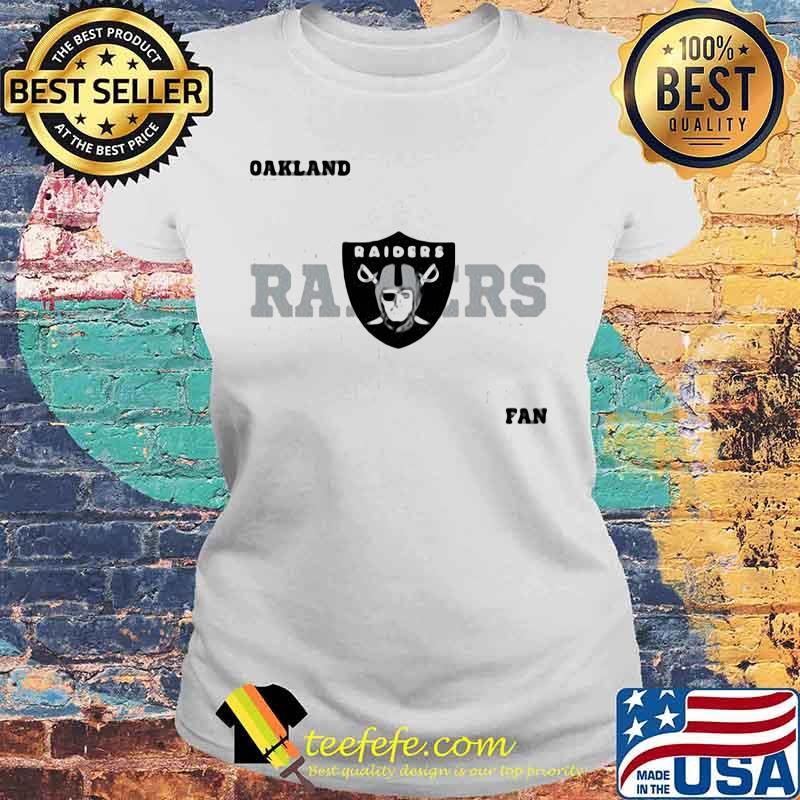 Oakland Raiders Fans Logo Team Football Shirt Laides tee Oakland Raiders Fans Logo Team Football Shirt Laides tee