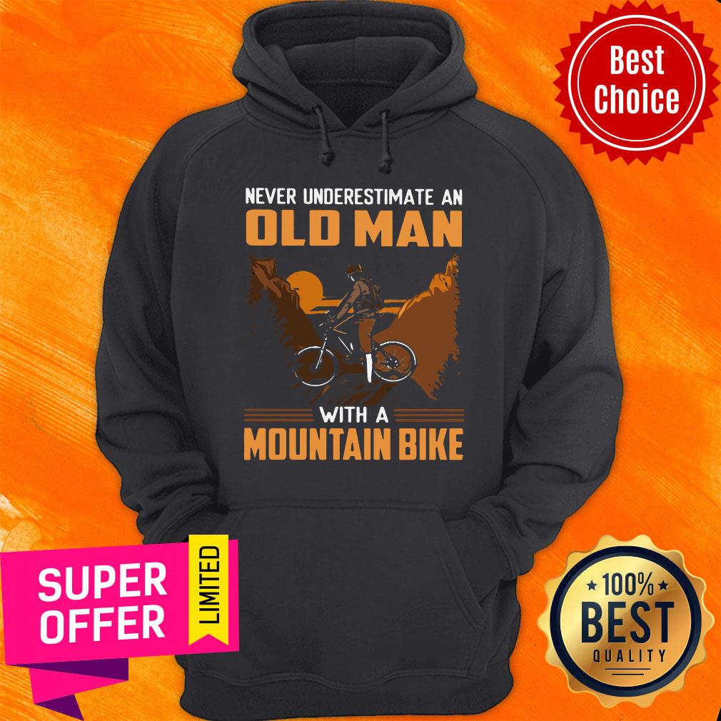 Official Mountain Biking Underestimate An Old Man With A Mountain Bike Shirt