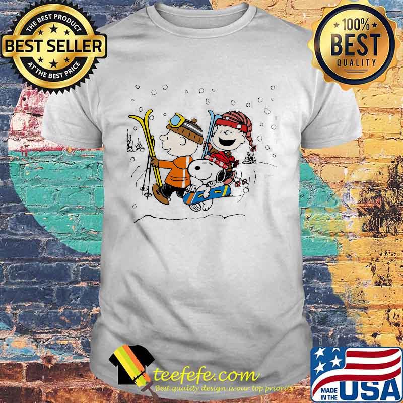 Official Snoopy And Friends Snowboarding Shirt Official Snoopy And Friends Snowboarding Shirt