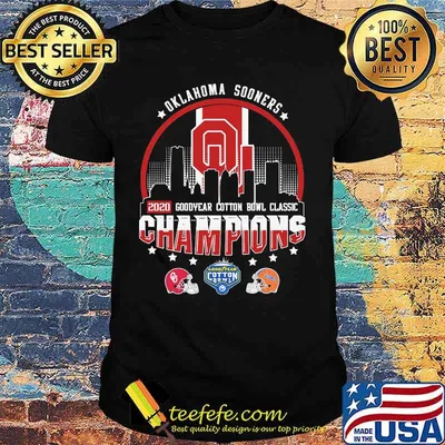 Oklahoma Sooners 2020 Goodyear Cotton Bowl Classic Champions Shirt