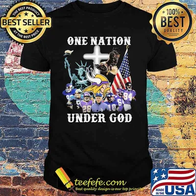 One Nation Under God American Flag Minnesota Vikings Football Shirt