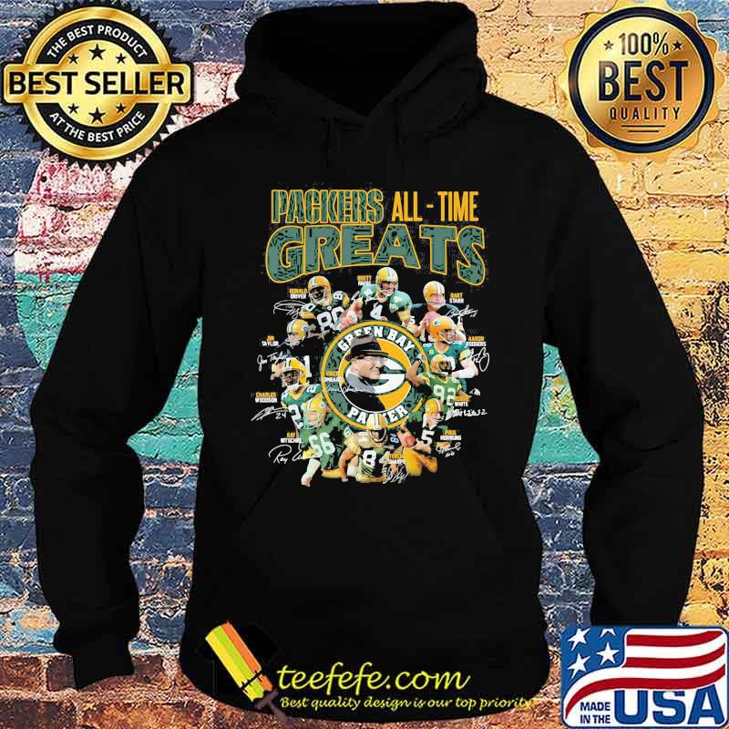 Packers All Time Greats Team Signature Shirt Hoodie Packers All Time Greats Team Signature Shirt Hoodie