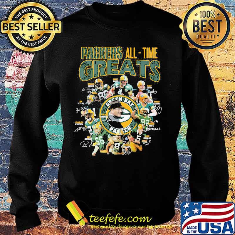 Packers All Time Greats Team Signature Shirt Sweater Packers All Time Greats Team Signature Shirt Sweater