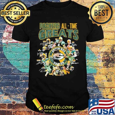 Packers All Time Greats Team Signature Shirt