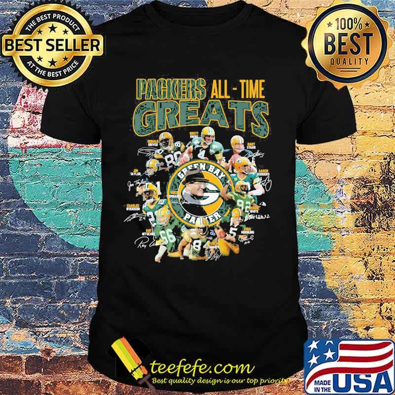 Packers All Time Greats Team Signature Shirt Packers All Time Greats Team Signature Shirt