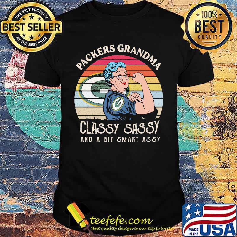 Packers Grandma Classy Sassy And A Bit Smart Assy Vintage Shirt