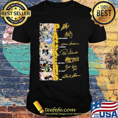 Packers Name Player Team Football Signature Shirt