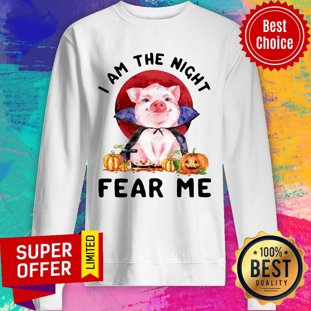 Pig Witch I Am The Night Fear Me Pumpkin Halloween Shirt
