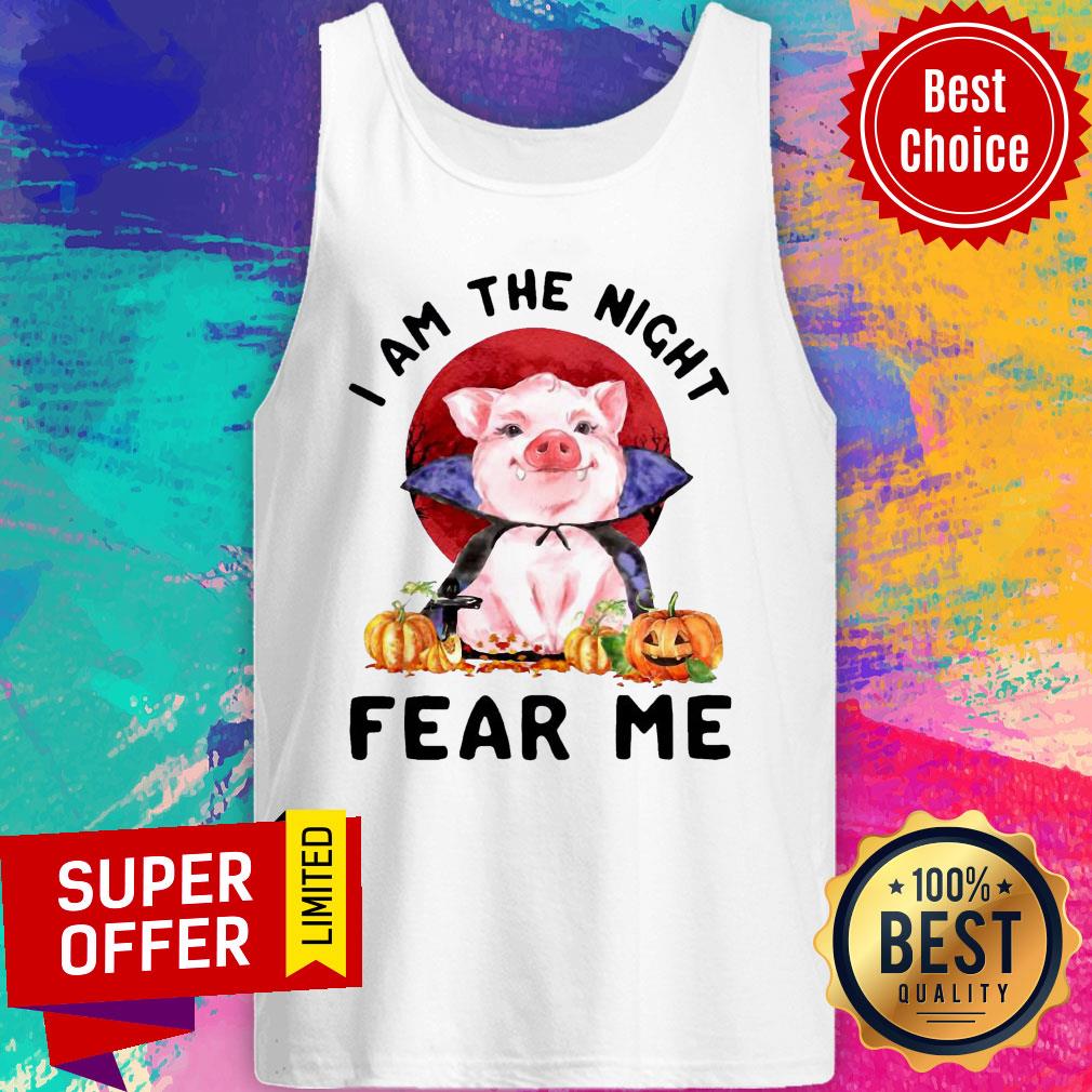 Pig Witch I Am The Night Fear Me Pumpkin Halloween Shirt