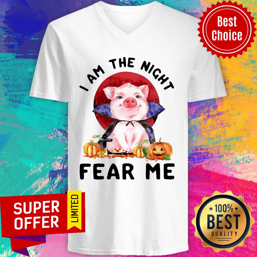 Pig Witch I Am The Night Fear Me Pumpkin Halloween Shirt