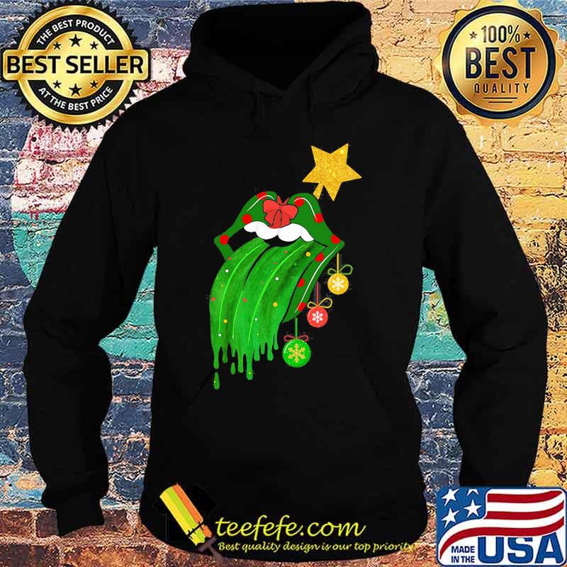 Rock And Roll Rolling Stone Lips Grinch Merry Xmas Shirt Hoodie Rock And Roll Rolling Stone Lips Grinch Merry Xmas Shirt Hoodie