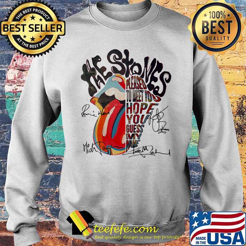 Rolling Stone Lips Pleased To Meet You Hope You Guess Signature Shirt Sweater Rolling Stone Lips Pleased To Meet You Hope You Guess Signature Shirt Sweater