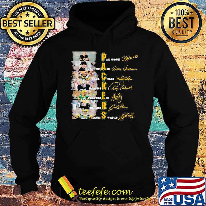 Signature Name Player Team Of Packers Football Shirt Hoodie Signature Name Player Team Of Packers Football Shirt Hoodie