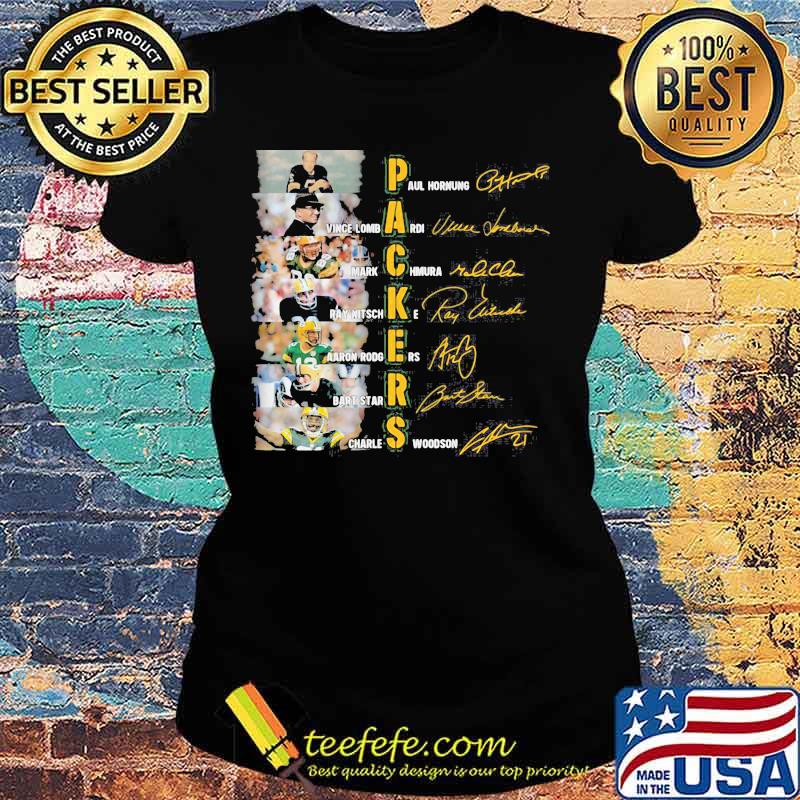 Signature Name Player Team Of Packers Football Shirt Ladies tee Signature Name Player Team Of Packers Football Shirt Ladies tee