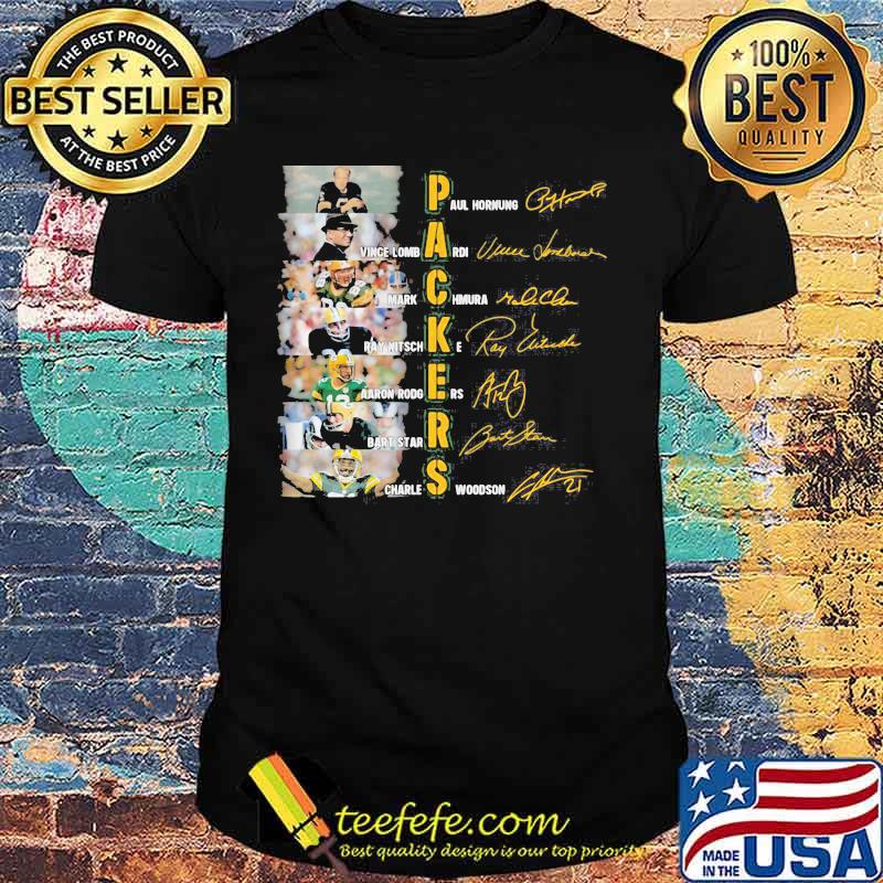 Signature Name Player Team Of Packers Football Shirt Signature Name Player Team Of Packers Football Shirt