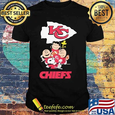 Snoopy Woodstock And Friends Kansas City Chiefs Football Shirt
