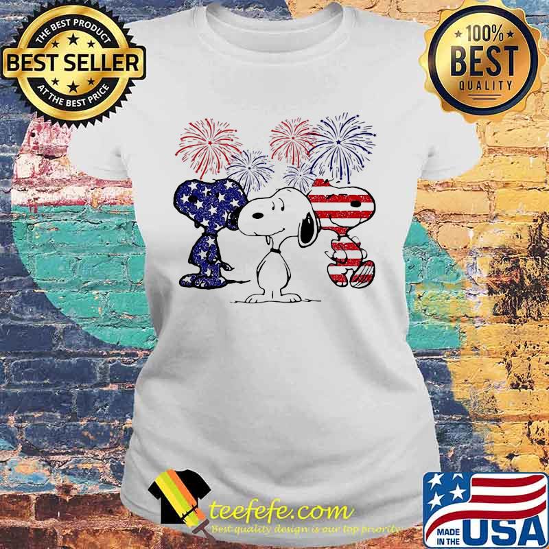 Snoopys American Flag Happy New Year Shirt Laides tee Snoopys American Flag Happy New Year Shirt Laides tee