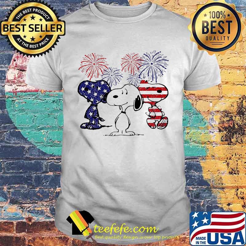 Snoopys American Flag Happy New Year Shirt