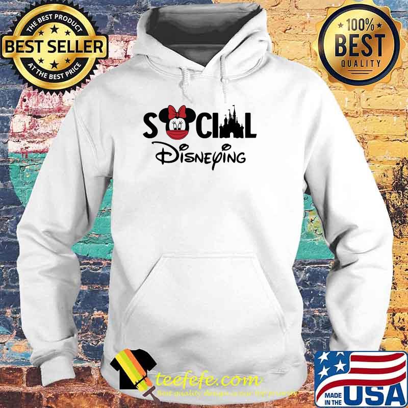 Social Disneying Mickey Mouse Girl Wear Mask Shirt Hoodie Social Disneying Mickey Mouse Girl Wear Mask Shirt Hoodie