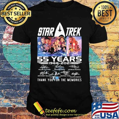 Star Trek 55 Years 1966 2021 Thank You For The Memories Signature Shirt