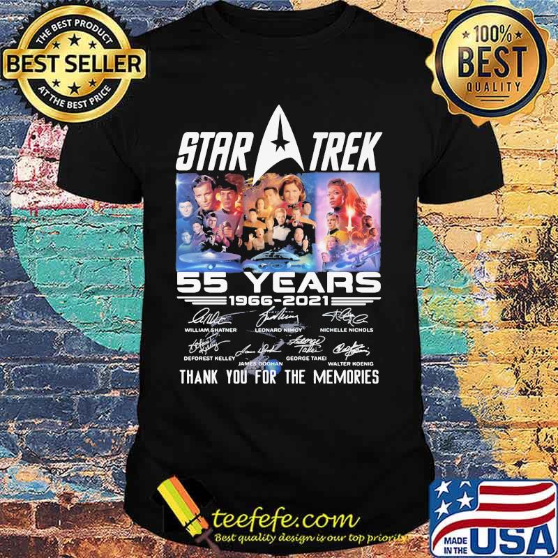 Star Trek 55 Years 1966 2021 Thank You For The Memories Signature Shirt