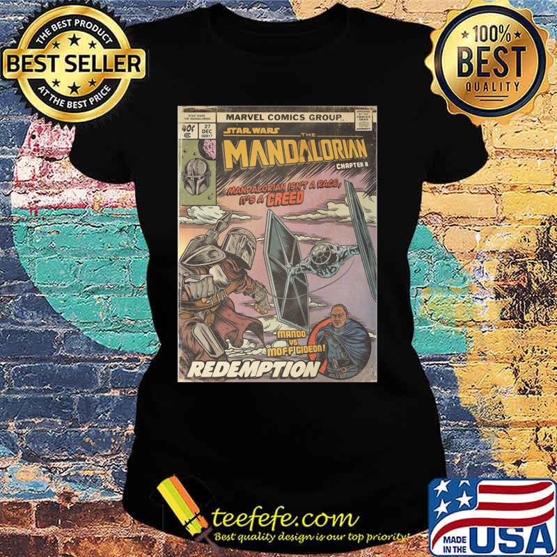 Star Wars The Madalorian Redemption Poster Shirt Ladies tee Star Wars The Madalorian Redemption Poster Shirt Ladies tee