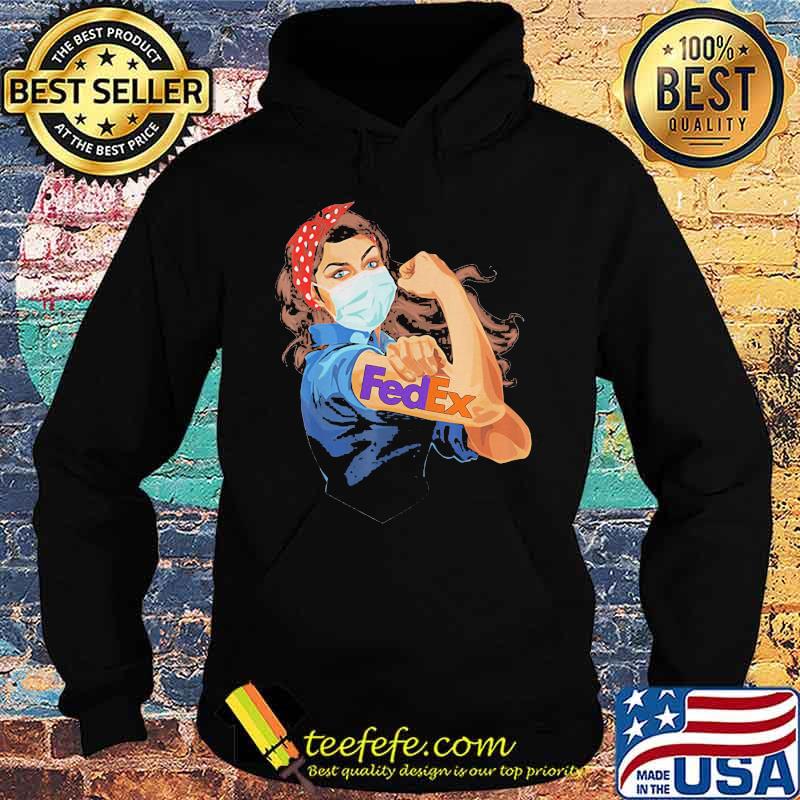 Strong Girl Ribbon Red Wear Mask Fedex Covid 19 Shirt Hoodie Strong Girl Ribbon Red Wear Mask Fedex Covid 19 Shirt Hoodie