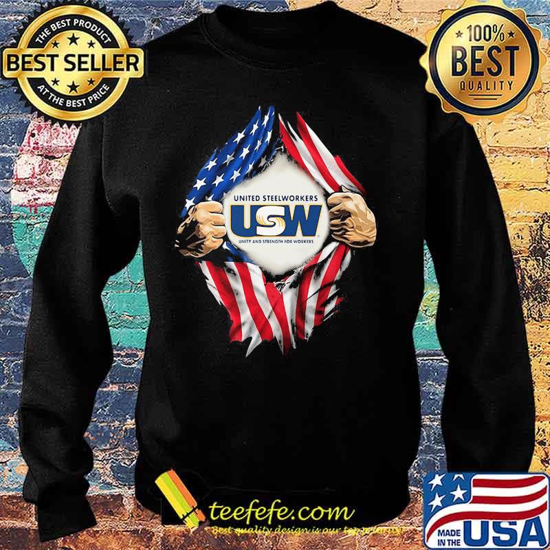 Superman United Steelworkers Unity And Strength For Workers American Flag Shirt Sweater Superman United Steelworkers Unity And Strength For Workers American Flag Shirt Sweater