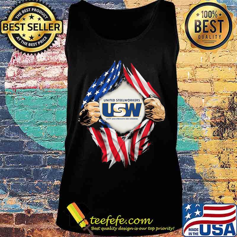 Superman United Steelworkers Unity And Strength For Workers American Flag Shirt Tank top Superman United Steelworkers Unity And Strength For Workers American Flag Shirt Tank top