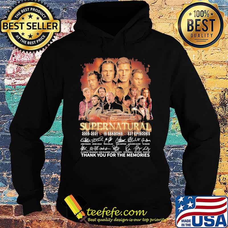Supernatural 2005 2021 15 Seasons Thank You For The Memories Signature Shirt Hoodie Supernatural 2005 2021 15 Seasons Thank You For The Memories Signature Shirt Hoodie