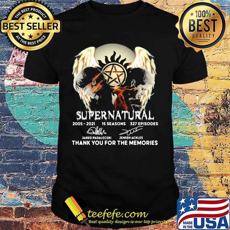 Supernatural 2005 2021 Thank You For The Memories Signature Shirt