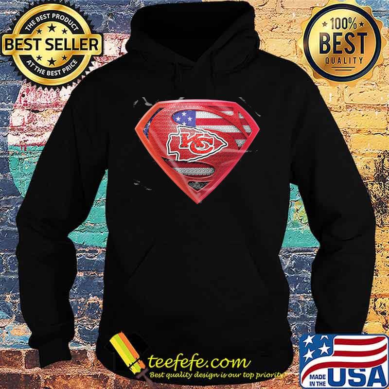 Symbol Superman American Flag Kansas City Chiefs Shirt Hoodie Symbol Superman American Flag Kansas City Chiefs Shirt Hoodie