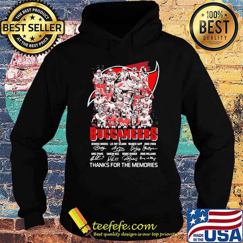 Tampa Bay Buccaneers Signature Thanks For The Memories Shirt Hoodie Tampa Bay Buccaneers Signature Thanks For The Memories Shirt Hoodie
