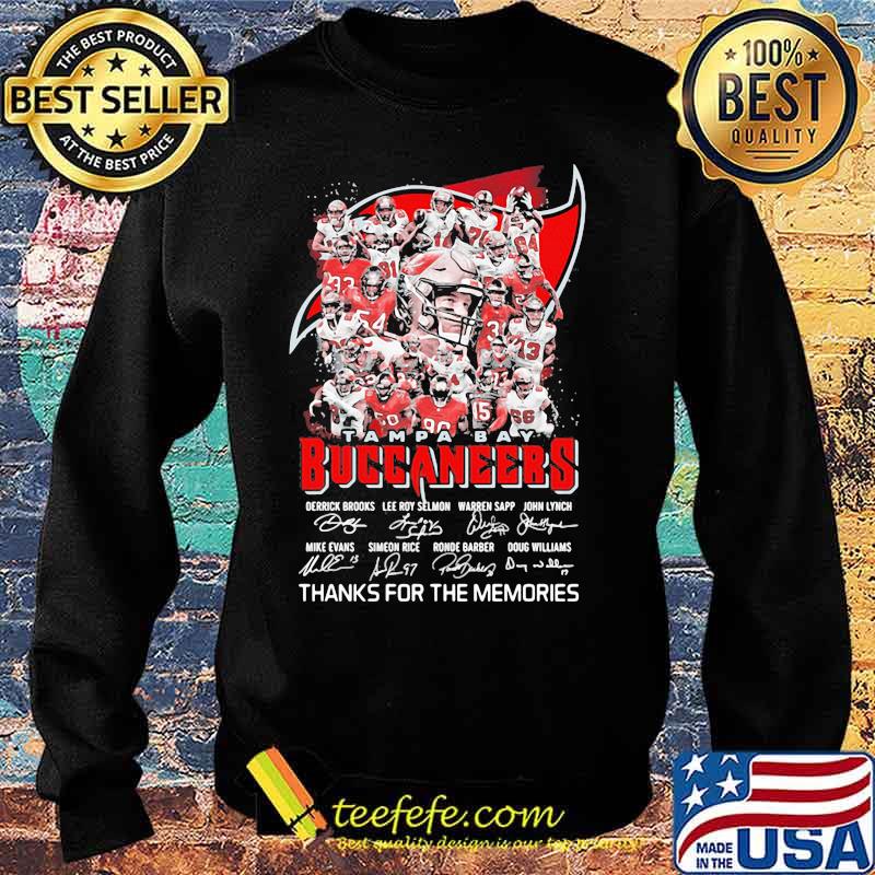 Tampa Bay Buccaneers Signature Thanks For The Memories Shirt Sweater Tampa Bay Buccaneers Signature Thanks For The Memories Shirt Sweater