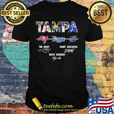 Tampa Rays Tom Brady And Randy Arozarena Nikita Kucherov Signature Shirt