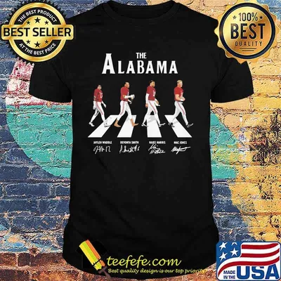 The Alabama Football Team Signature Abbey Road Shirt