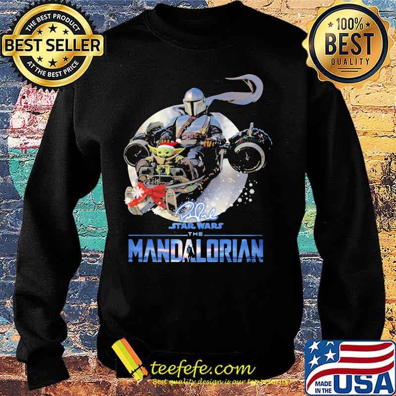 The Mandalorian Star Wars Baby Yoda Wear Hat Santa Merry Xmas Shirt Sweater The Mandalorian Star Wars Baby Yoda Wear Hat Santa Merry Xmas Shirt Sweater
