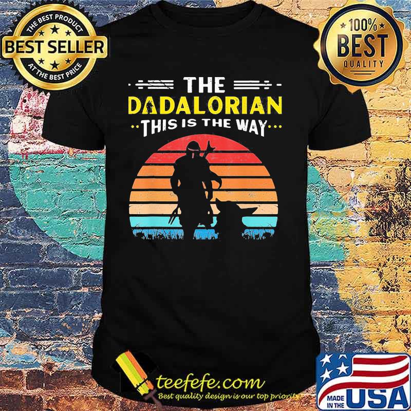 The Mandalorian This Is The Way Baby Yoda Star Wars Vintage Sunset Shirt