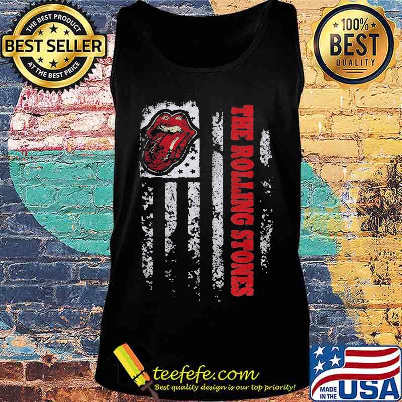 The Rolling Stone Lips American Flag Shirt Tank top The Rolling Stone Lips American Flag Shirt Tank top
