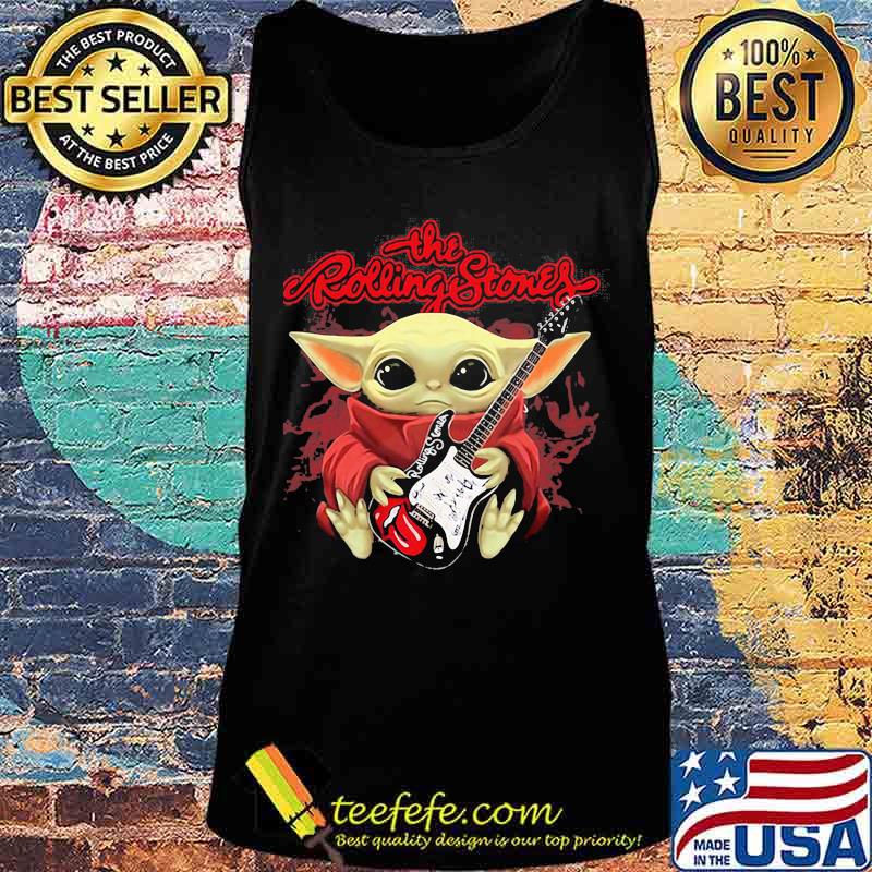 The Rolling Stones Baby Yoda Guitar Shirt Tank top The Rolling Stones Baby Yoda Guitar Shirt Tank top