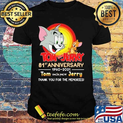Tom And Jerry 81st Anniversary 1940 2021 Thank You For The Memories Tom Uncle Pecor Jerry Shirt