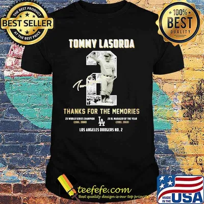 Tommy Lasorda Thanks For The Memories La Dodgers Shirt